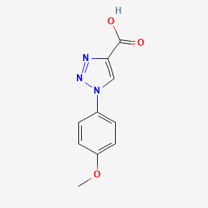 molecular formula C10H9N3O3 B12322174 1-(4-methoxyphenyl)-1H-1,2,3-triazole-4-carboxylic acid 