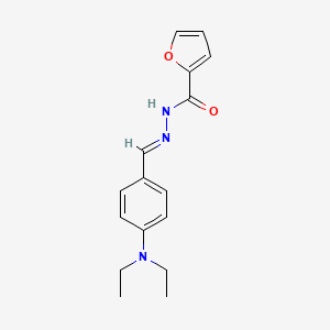 molecular formula C16H19N3O2 B1232221 N'-[4-(diethylamino)benzylidene]-2-furohydrazide 