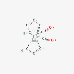 molecular formula C12H2O2Ti-8 B12322221 Bis(cyclopentadienyl)dicarbonyl titanium(II) 