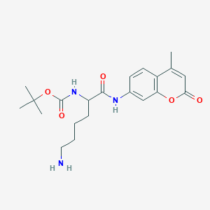 molecular formula C21H29N3O5 B12322225 Boc-Lys-AMC acetate salt 