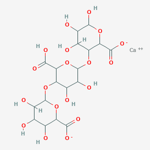 molecular formula C18H24CaO19 B12322422 Calcium;6-[2-carboxy-6-(2-carboxylato-4,5,6-trihydroxyoxan-3-yl)oxy-4,5-dihydroxyoxan-3-yl]oxy-3,4,5-trihydroxyoxane-2-carboxylate 