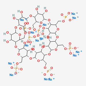 molecular formula C42H63Na14O56P7 B12322434 b-Cyclodextrin dihydrogen phosphate, sodium salt 