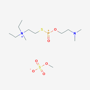 molecular formula C12H30N2O6PS2+ B1232245 O-Ethyl N,N-dimethylamino-S-(2-diethylaminoethyl)thiophosphate CAS No. 90730-92-0