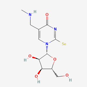 molecular formula C11H16N3O5Se B1232246 5-Methylaminomethyl-2-selenouridine CAS No. 89314-80-7