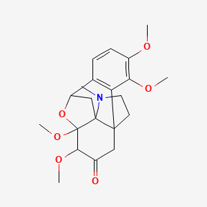 molecular formula C21H27NO6 B12322527 Dihydroepistephamiersine 6-acetate 