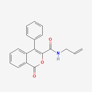 molecular formula C19H15NO3 B1232256 4-Phenyl-3-isocoumarinic acid allylamide CAS No. 41571-18-0