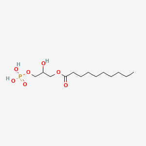 molecular formula C13H27O7P B1232257 (2-Hydroxy-3-phosphonooxypropyl) decanoate CAS No. 63119-36-8