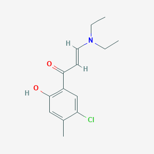 molecular formula C14H18ClNO2 B12322579 (E)-1-(5-Chloro-2-hydroxy-4-methylphenyl)-3-(diethylamino)prop-2-EN-1-one 