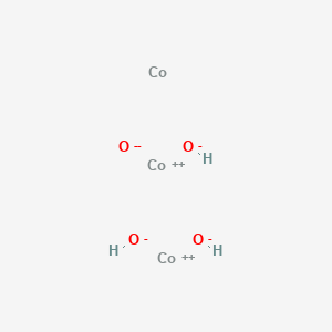 molecular formula Co3H3O4- B12322598 Cobalt;cobalt(2+);oxygen(2-);trihydroxide 