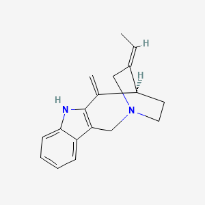 molecular formula C18H20N2 B1232264 Tabernoschizine 