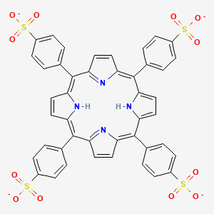 molecular formula C44H26N4O12S4-4 B12322821 Tetrakis(4-sulfonatophenyl)porphine 
