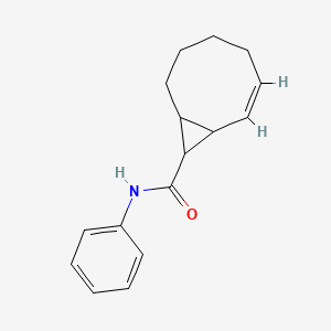 molecular formula C16H19NO B1232283 N-phenylbicyclo[6.1.0]non-2-ene-9-carboxamide 
