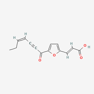 molecular formula C14H12O4 B1232285 Wyerone acid CAS No. 54954-14-2