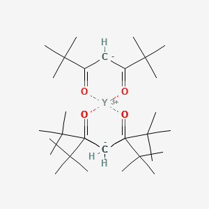 molecular formula C33H57O6Y B12322872 Tris(2,2,6,6-tetramethyl-3,5-heptanedionato)yttrium(III) 