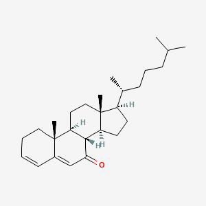 molecular formula C27H42O B1232292 Cholesta-3,5-dien-7-one CAS No. 567-72-6