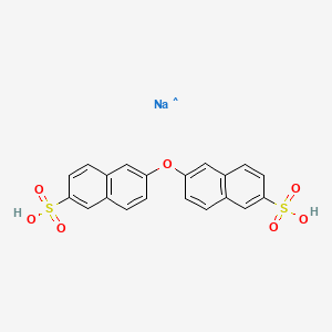 molecular formula C20H14NaO7S2 B12322964 6,6'-Oxybis- 