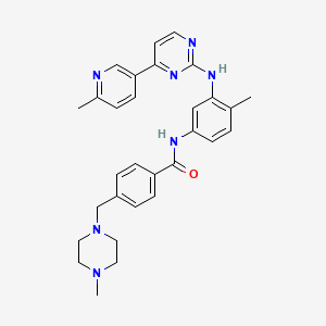 molecular formula C30H33N7O B12322972 Benzamide, N-[4-methyl-3-[[4-(6-methyl-3-pyridinyl)-2-pyrimidinyl]amino]phenyl]-4-[(4-methyl-1-piperazinyl)methyl]- 
