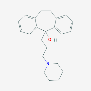 5H-DIBENZO(a,d)CYCLOHEPTEN-5-OL, 10,11-DIHYDRO-5-(3-PIPERIDINOPROPYL)-
