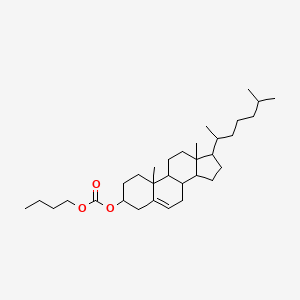 molecular formula C32H54O3 B12323005 butyl [10,13-dimethyl-17-(6-methylheptan-2-yl)-2,3,4,7,8,9,11,12,14,15,16,17-dodecahydro-1H-cyclopenta[a]phenanthren-3-yl] carbonate 