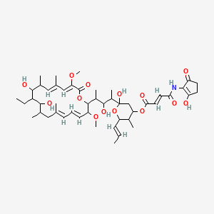 molecular formula C48H71NO14 B1232303 Virustomycin 