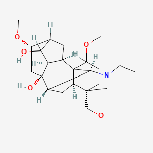 (2R,3R,6S,8S,9S,10S,13S,17R)-11-ethyl-6,16-dimethoxy-13-(methoxymethyl)-11-azahexacyclo[7.7.2.12,5.01,10.03,8.013,17]nonadecane-4,8-diol