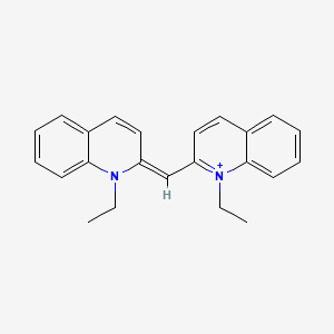 molecular formula C23H23N2+ B1232315 Pseudoisocyanine CAS No. 20766-49-8