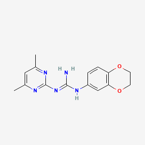 1-(2,3-Dihydro-1,4-benzodioxin-6-yl)-2-(4,6-dimethylpyrimidin-2-yl)guanidine