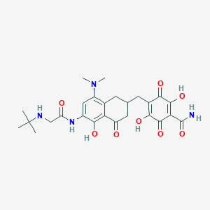 molecular formula C26H32N4O8 B12323217 Tigecycline (open C-ring D-ring) Quinone 