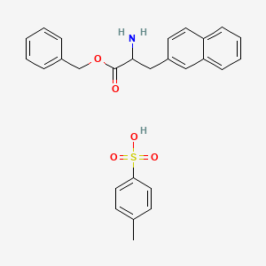 molecular formula C27H27NO5S B12323249 H-2-Nal-OBzl p-tosylate salt 