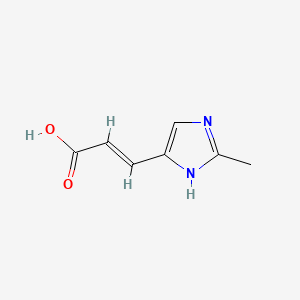 molecular formula C7H8N2O2 B1232328 3-(2-Methyl-1h-imidazol-4-yl)acrylic acid 