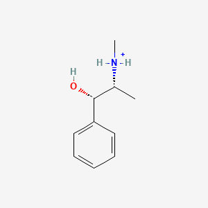 molecular formula C10H16NO+ B1232329 (1S,2R)-(+)-ephedrine 