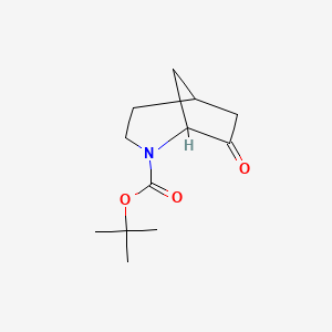 molecular formula C12H19NO3 B12323312 Tert-butyl 7-oxo-2-azabicyclo[3.2.1]octane-2-carboxylate 
