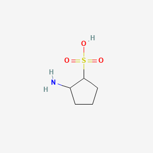 molecular formula C5H11NO3S B12323391 cis-2-Aminocyclopentane-1-sulfonic acid 