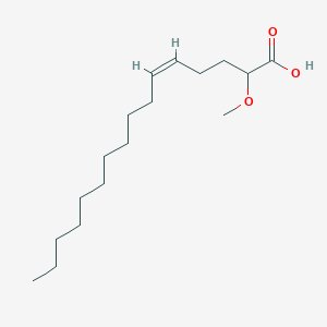 molecular formula C17H32O3 B1232343 2-Methoxy-5Z-hexadecenoic acid 