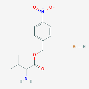 molecular formula C12H17BrN2O4 B12323481 L-Valine 4-Nitrobenzyl Ester HBr 