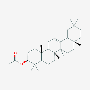 molecular formula C32H52O2 B1232349 [(3S,6aR,8aR,14bR)-4,4,6a,6b,8a,11,11,14b-octamethyl-1,2,3,4a,5,6,7,8,9,10,12,12a,14,14a-tetradecahydropicen-3-yl] acetate 