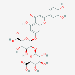 molecular formula C27H26O18 B1232355 Luteolin 7-diglucuronide CAS No. 96400-45-2