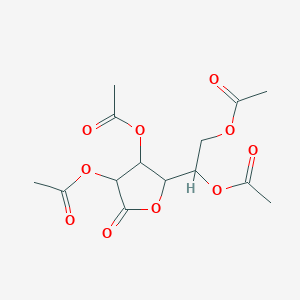molecular formula C14H18O10 B12323560 D-Gulonic acid, gamma-lactone, 2,3,5,6-tetraacetate 