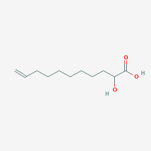 molecular formula C11H20O3 B1232364 2-Hydroxy-10-undecenoic acid 