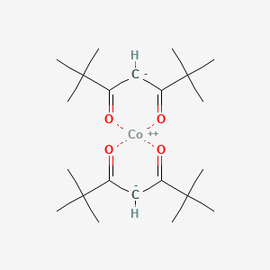 molecular formula C22H38CoO4 B12323662 Cobalt, bis(2,2,6,6-tetramethyl-3,5-heptanedionato-kappaO3,kappaO5)-, (T-4)- 