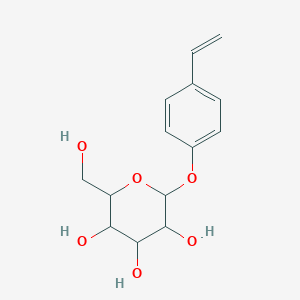 molecular formula C14H18O6 B12323708 Glucopyranoside, p-vinylphenyl 