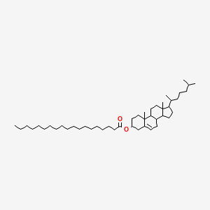 molecular formula C46H82O2 B12323750 [(3S,8S,9S,10R,13R,14S)-10,13-dimethyl-17-[(2R)-6-methylheptan-2-yl]-2,3,4,7,8,9,11,12,14,15,16,17-dodecahydro-1H-cyclopenta[a]phenanthren-3-yl] nonadecanoate 