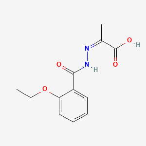 (2Z)-2-[(2-ethoxybenzoyl)hydrazinylidene]propanoic acid