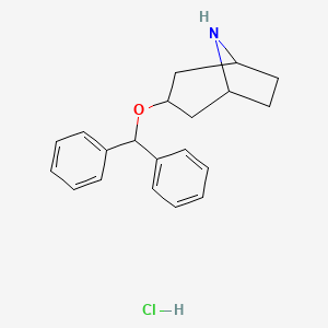 molecular formula C20H24ClNO B12323801 N-DesMethyl-benztropine Hydrochloride 