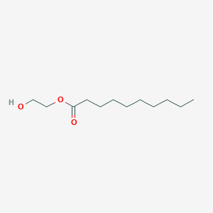 molecular formula C12H24O3 B12323819 Decanoic acid, 2-hydroxyethyl ester CAS No. 16179-41-2