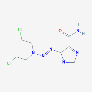 molecular formula C8H12Cl2N6O B1232383 Imidazole mustard CAS No. 5034-77-5