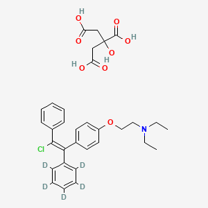 molecular formula C32H36ClNO8 B12323926 Clomiphene-d5 (citrate) 