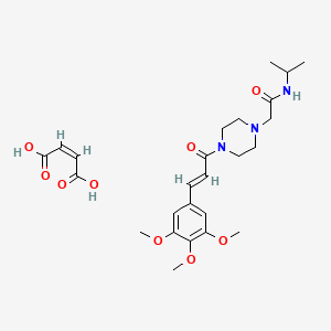 molecular formula C25H35N3O9 B1232393 Cinpropazide maleate CAS No. 26328-00-7