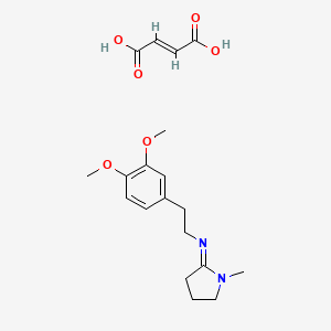 molecular formula C19H26N2O6 B1232395 Mixidine fumarate CAS No. 67958-13-8