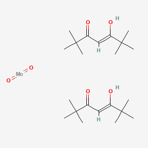molecular formula C22H40MoO6 B12323951 Molybdenum (VI) dioxide bis(2,2,6,6-tetramethyl-3,5-heptanedionate) 